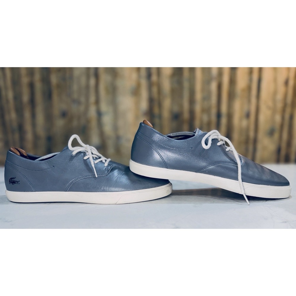 Lacoste Espere 317 1 Mens 13 Gray Low Top Sneakers Croc Logo 34CAM0011 Casual